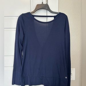 Open back workout shirt